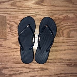 Black Flip Flops